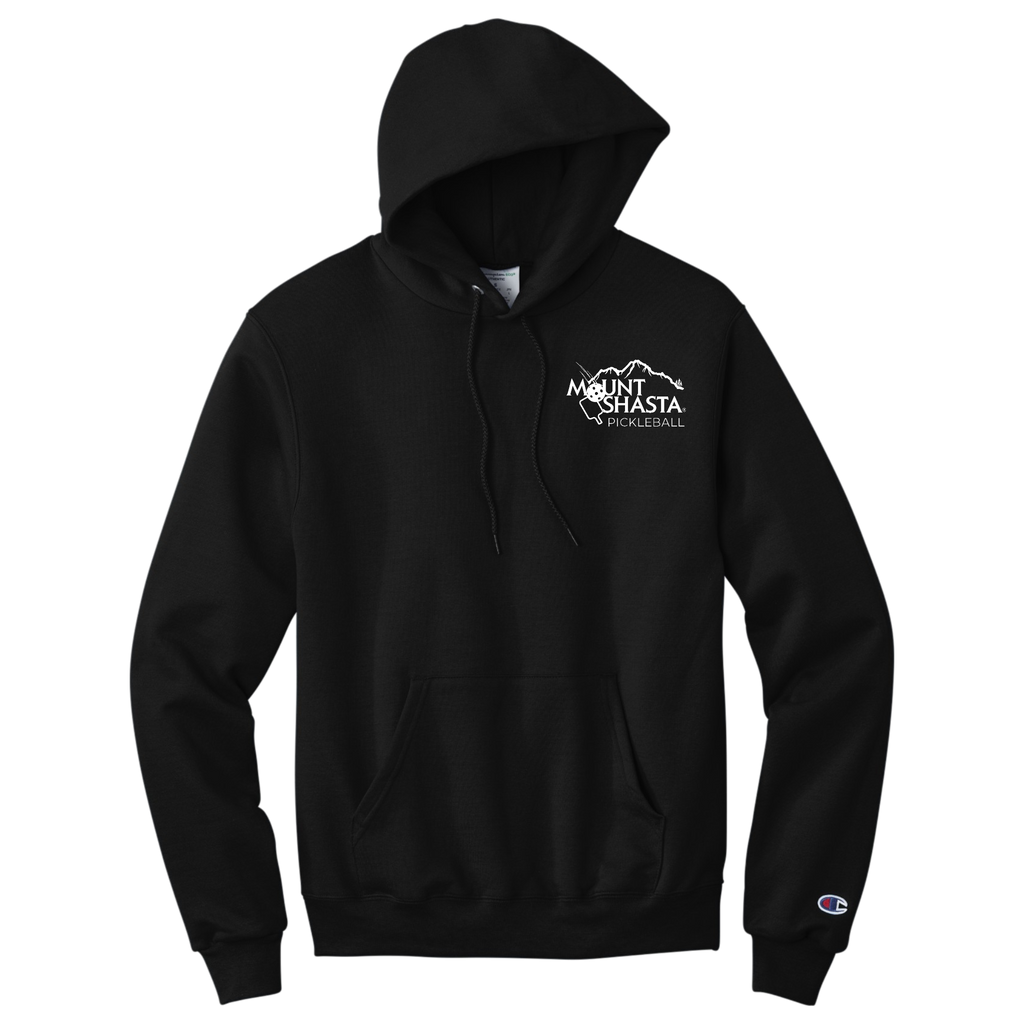 Shasta Unisex Champion Hoodie Large Main Logo