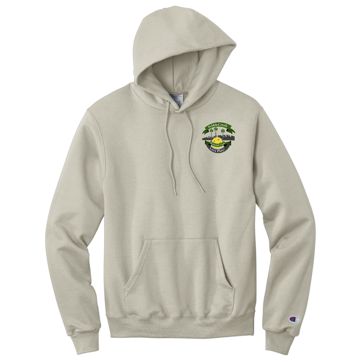 PebbleCreek Unisex Champion Hoodie Unisex Small Main Logo