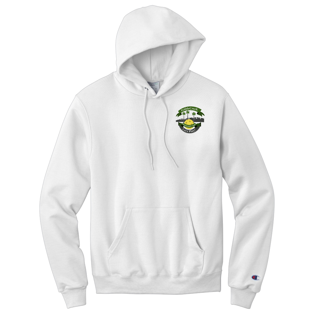 PebbleCreek Unisex Champion Hoodie Unisex Small Main Logo