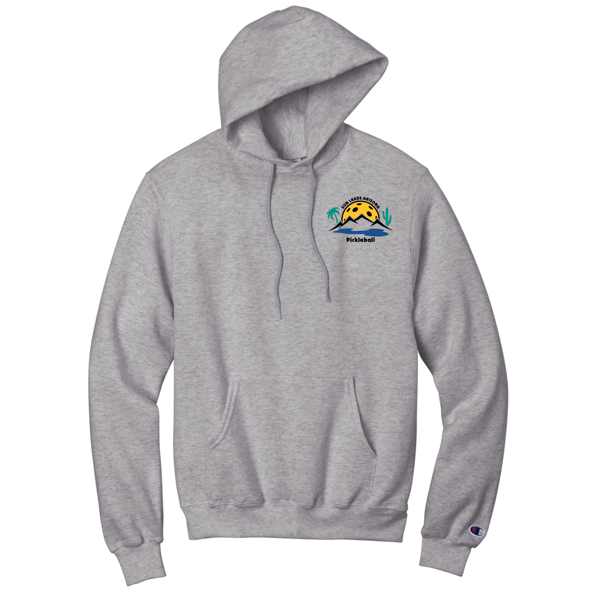 Sun Lakes Unisex Champion Hoodie Unisex Small Logo