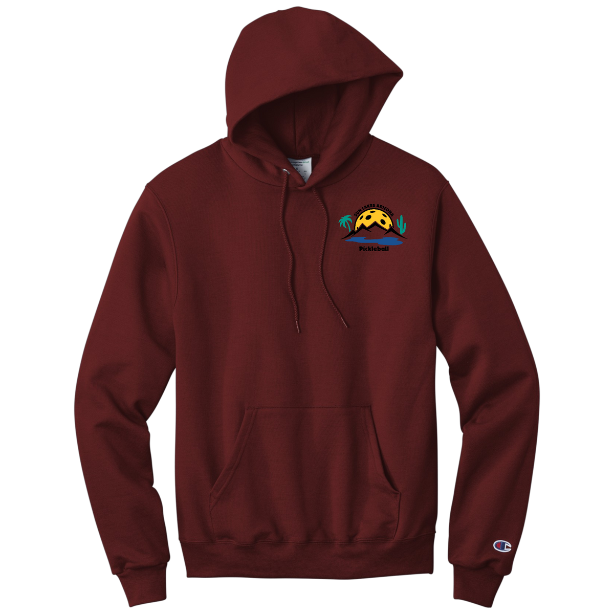 Sun Lakes Unisex Champion Hoodie Unisex Small Logo