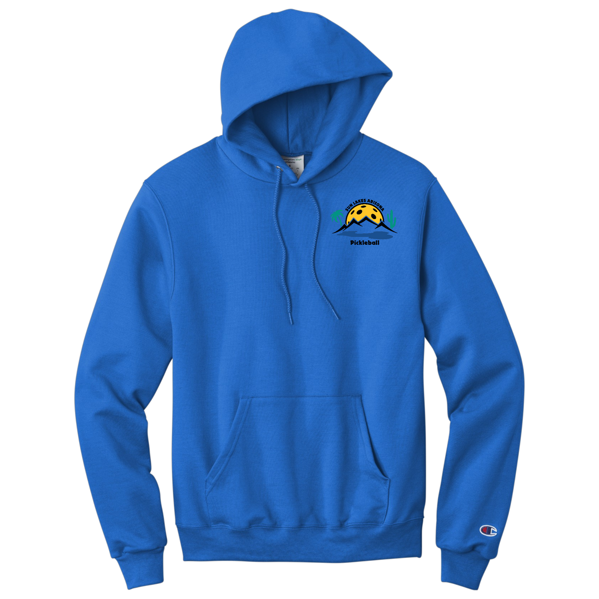 Sun Lakes Unisex Champion Hoodie Unisex Small Logo