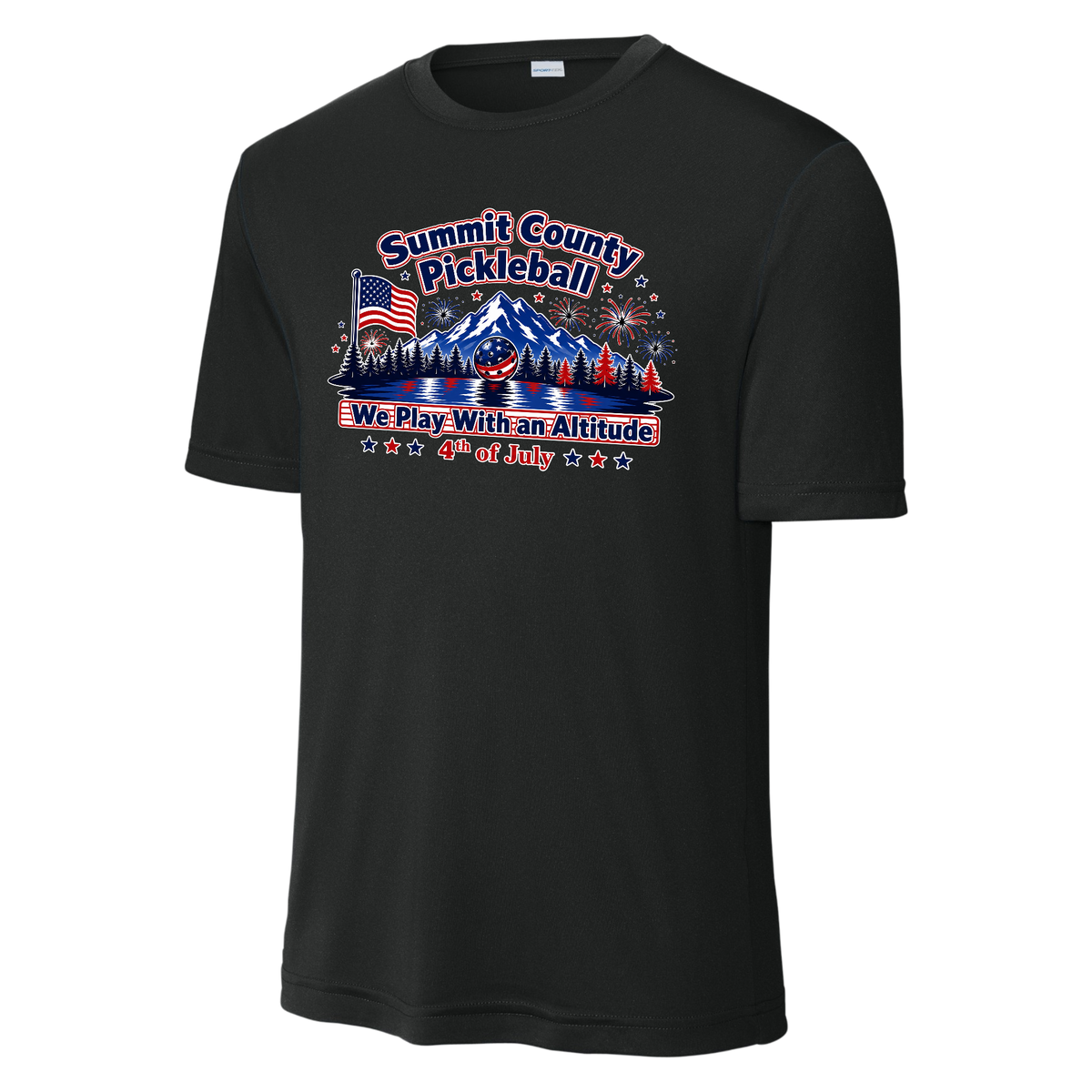 Summit Mens Short Sleeve Performance Tee 4th of July