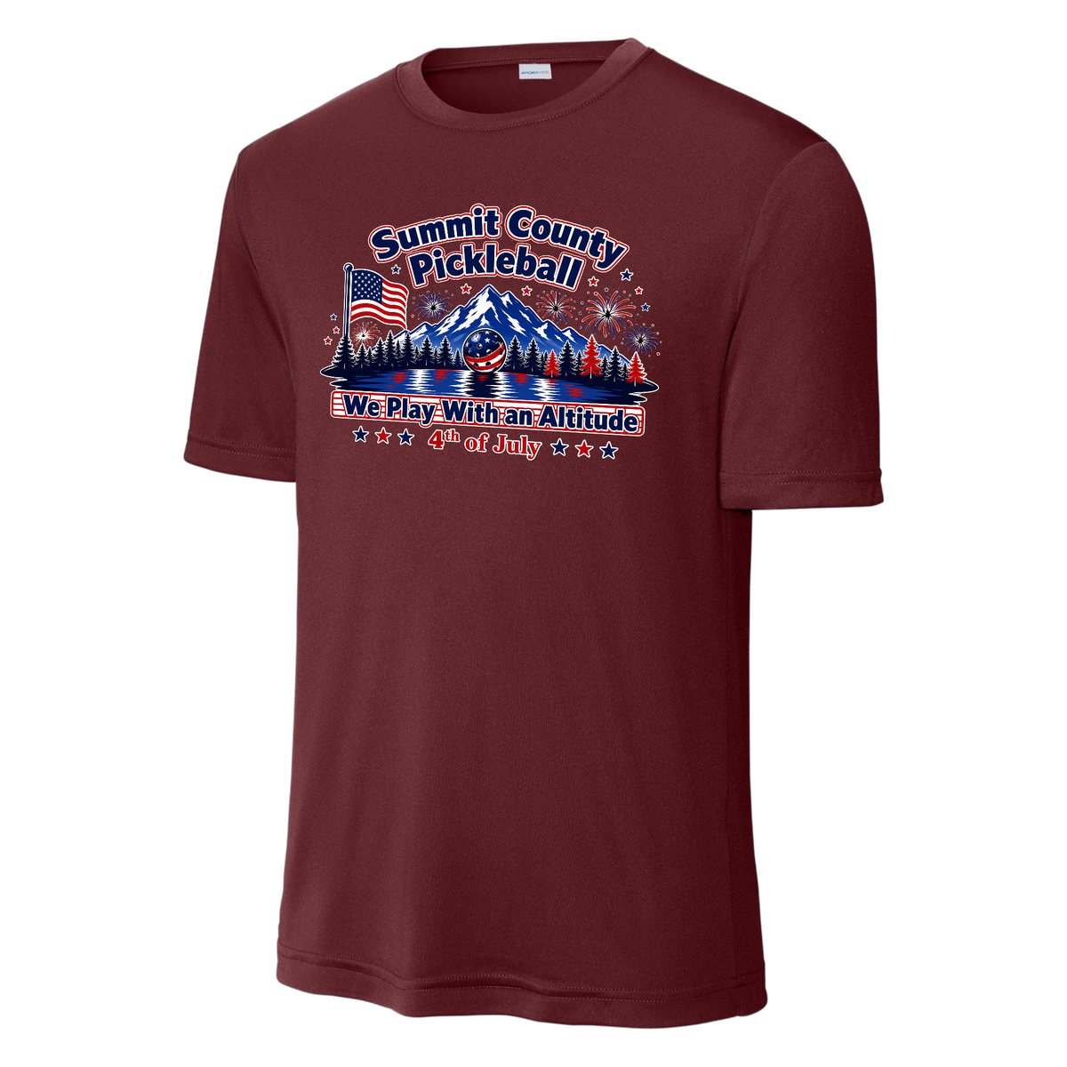 Summit Mens Short Sleeve Performance Tee 4th of July