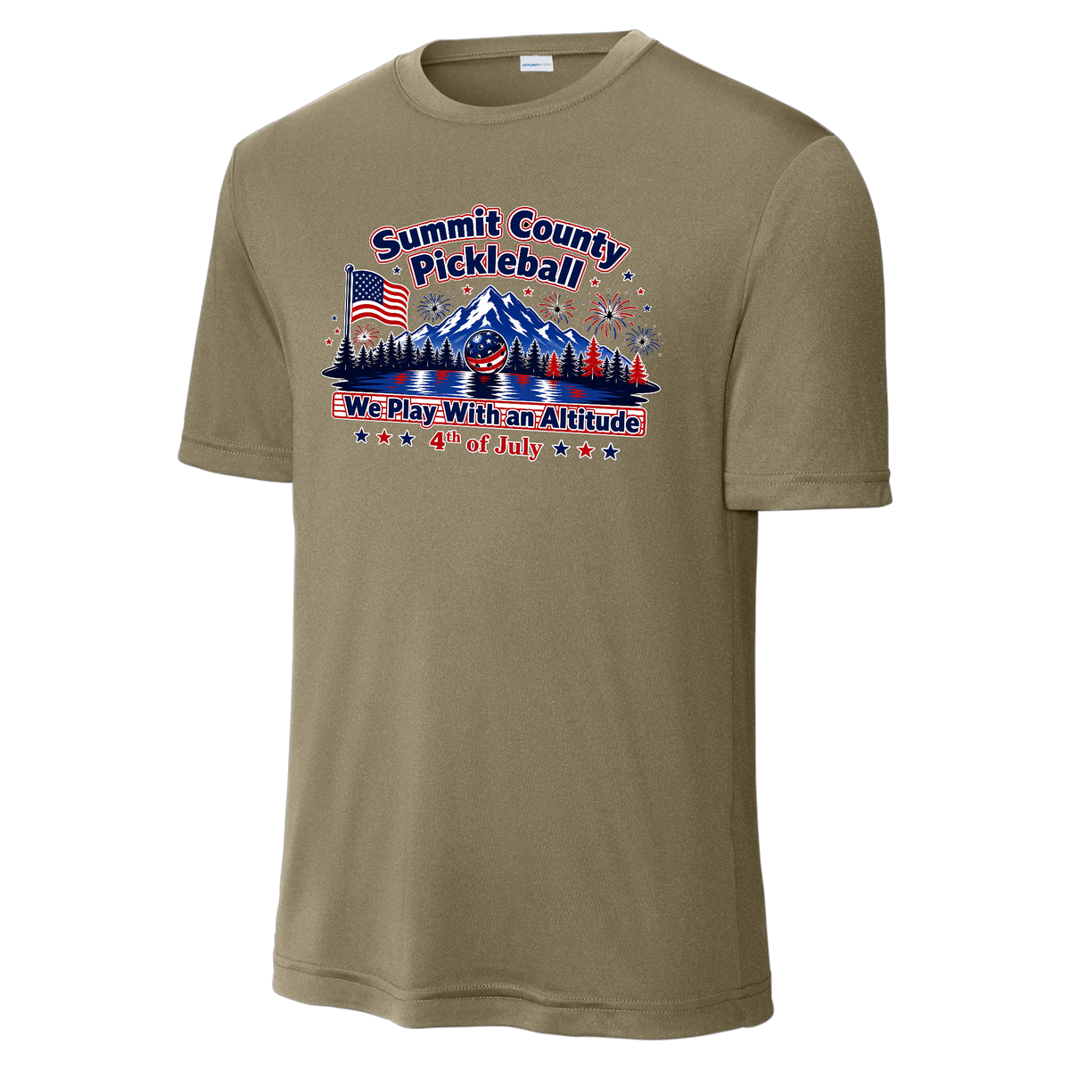 Summit Mens Short Sleeve Performance Tee 4th of July