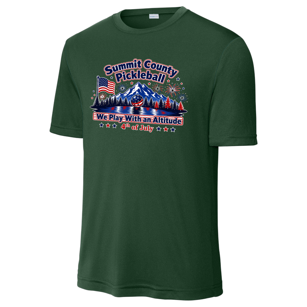 Summit Mens Short Sleeve Performance Tee 4th of July