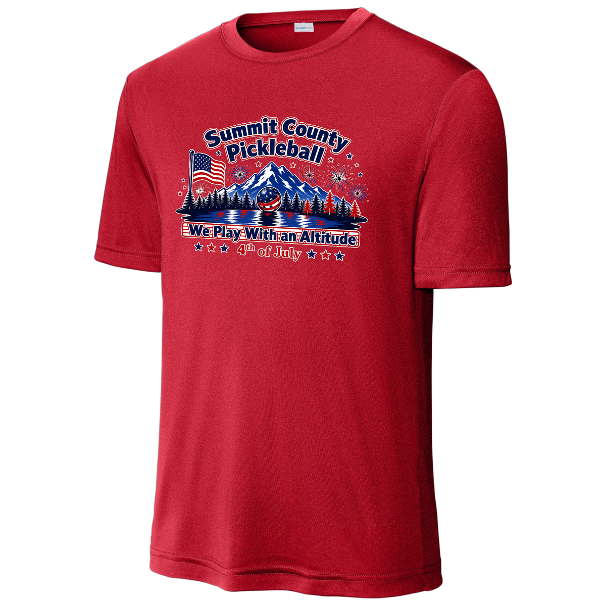 Summit Mens Short Sleeve Performance Tee 4th of July