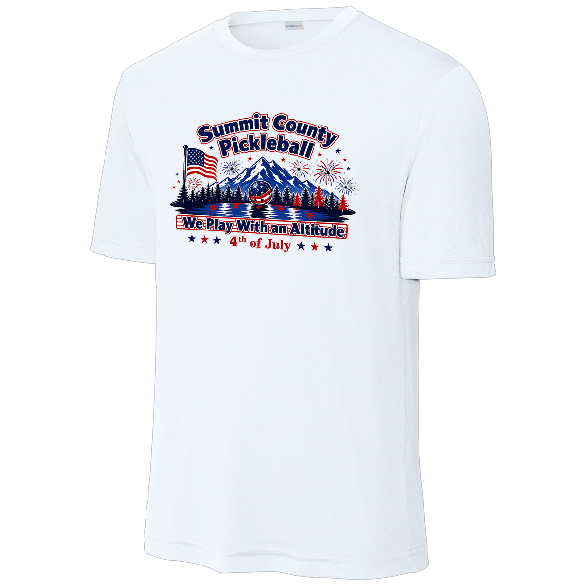 Summit Mens Short Sleeve Performance Tee 4th of July