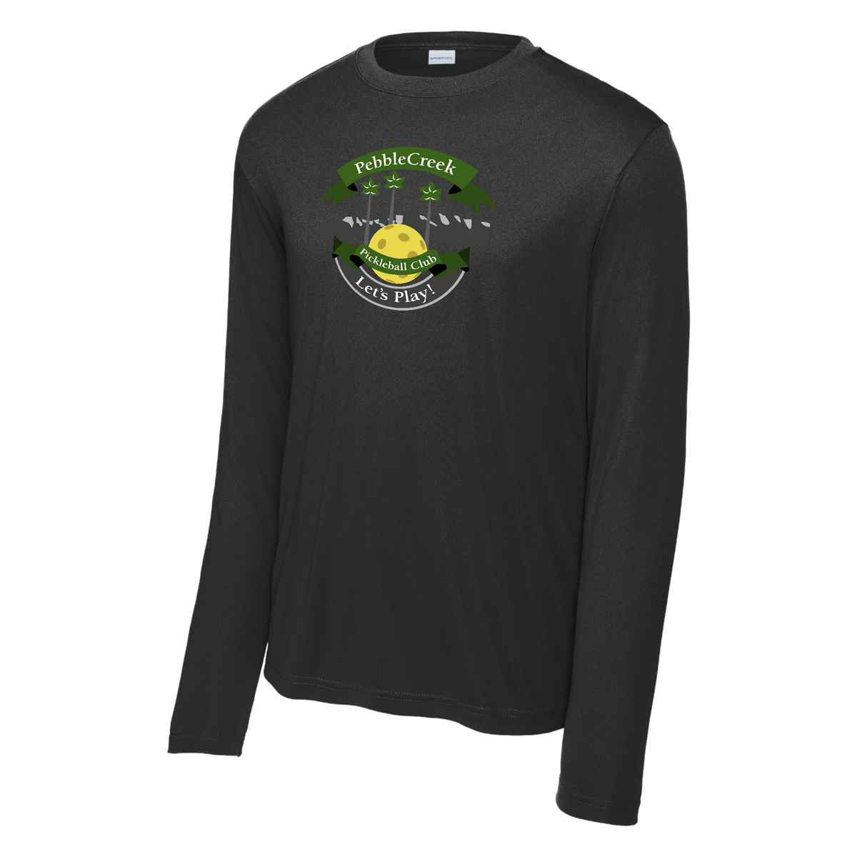 PebbleCreek Mens Performance Long Sleeve Shirt Large Main Logo