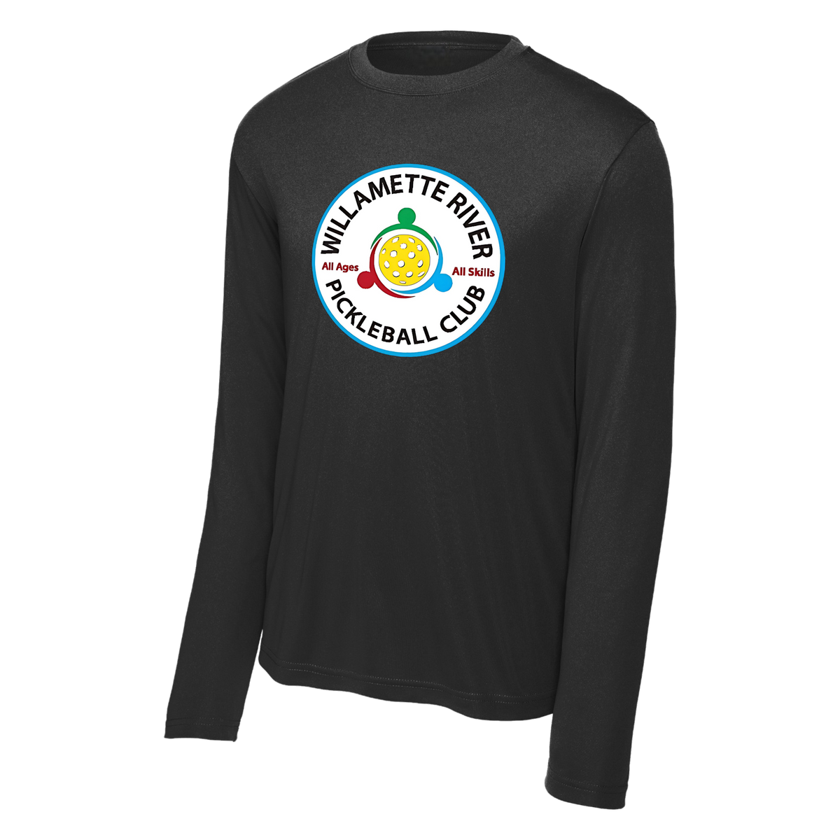 Willamette Mens Performance Long Sleeve Tee Large Logo