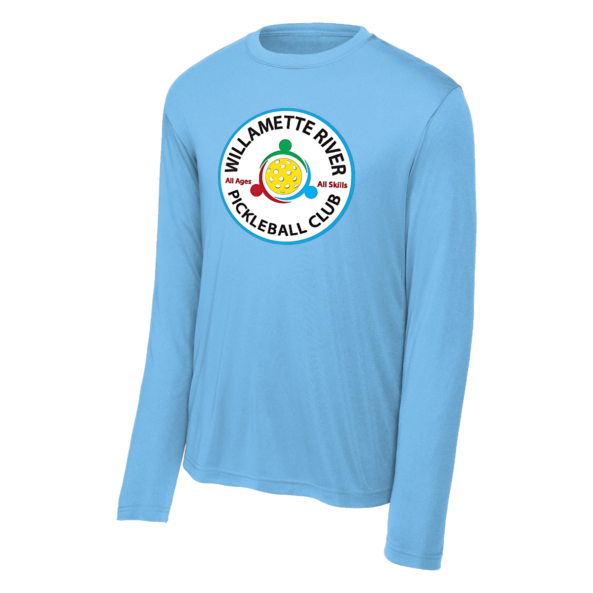 Willamette Mens Performance Long Sleeve Tee Large Logo