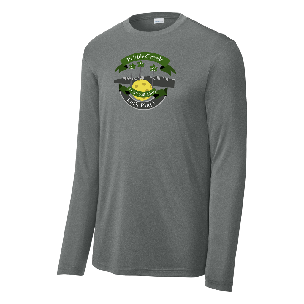 PebbleCreek Mens Performance Long Sleeve Shirt Large Main Logo