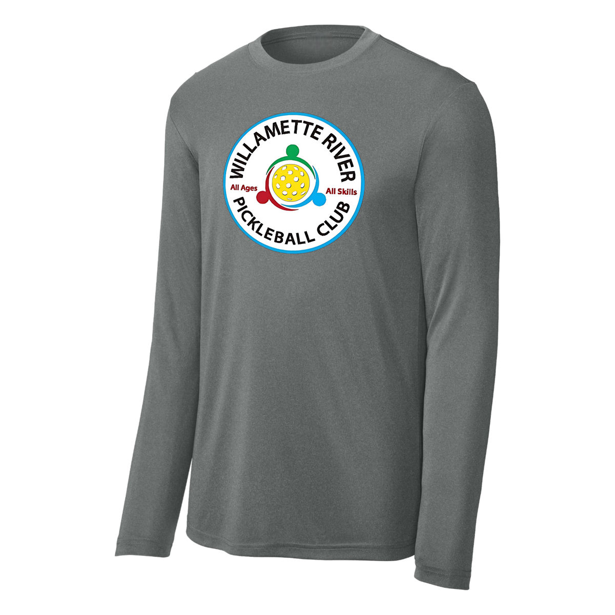 Willamette Mens Performance Long Sleeve Tee Large Logo