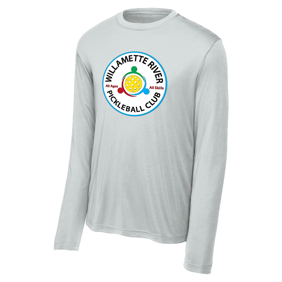Willamette Mens Performance Long Sleeve Tee Large Logo