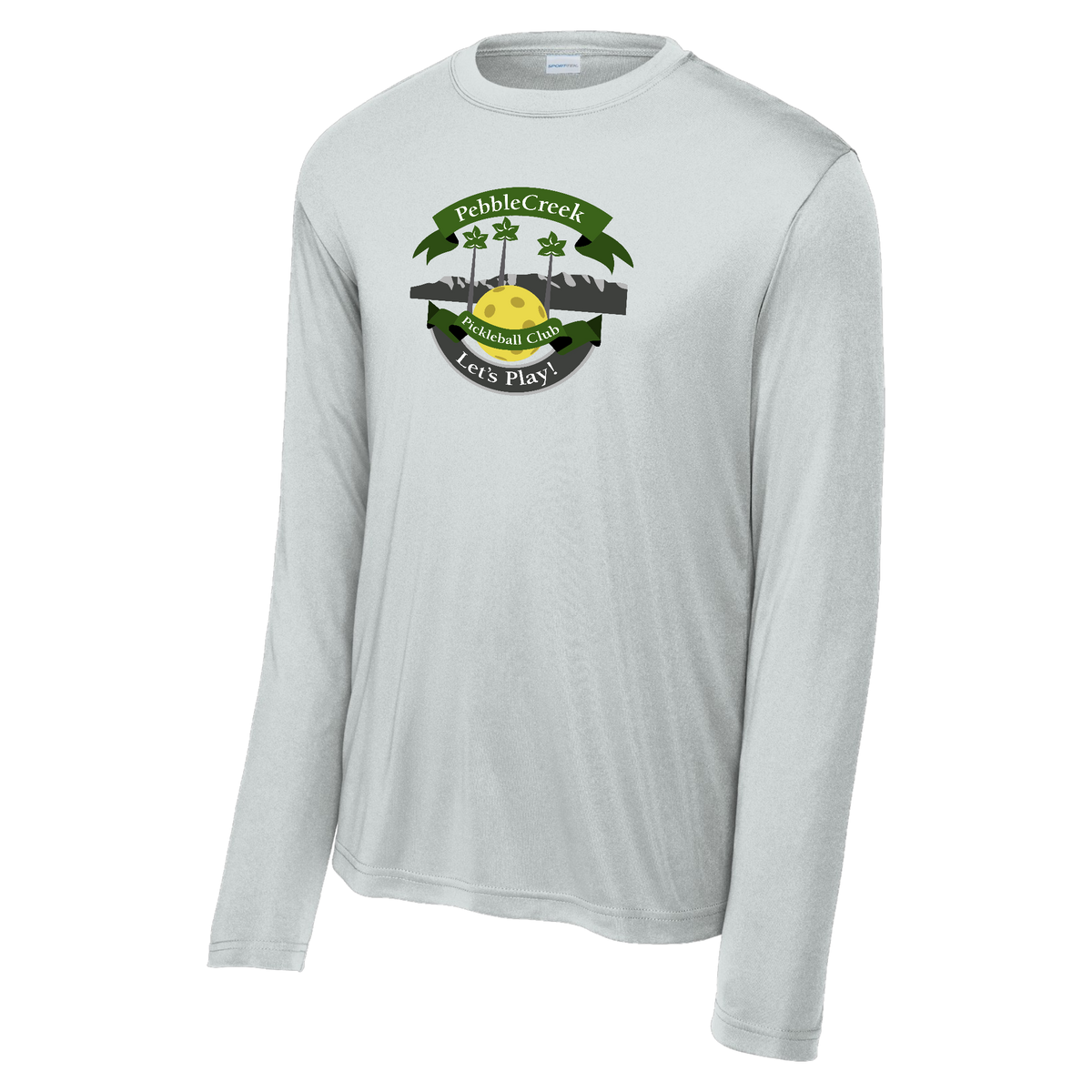 PebbleCreek Mens Performance Long Sleeve Shirt Large Main Logo