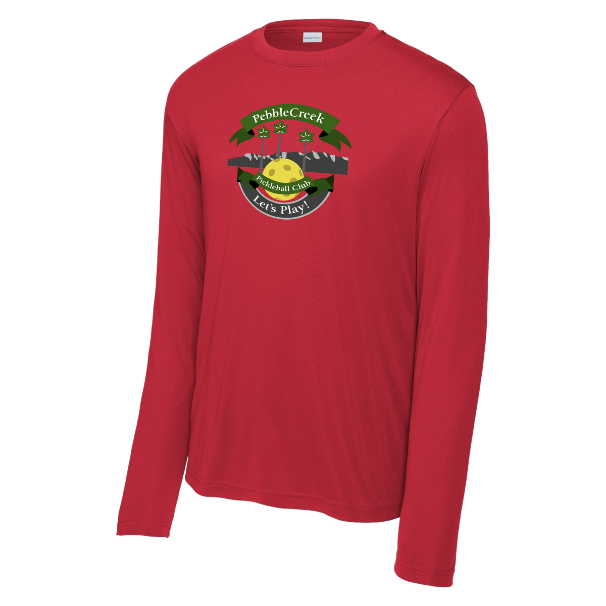 PebbleCreek Mens Performance Long Sleeve Shirt Large Main Logo
