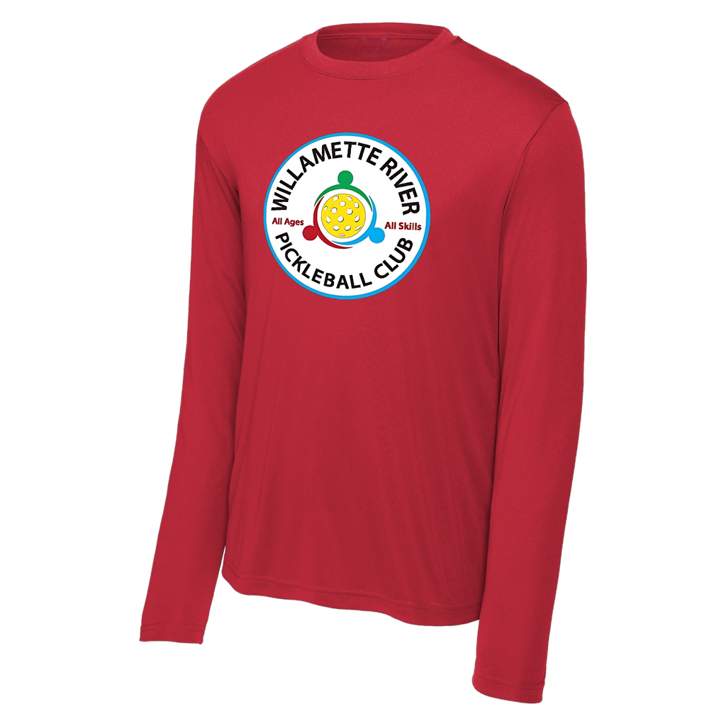 Willamette Mens Performance Long Sleeve Tee Large Logo