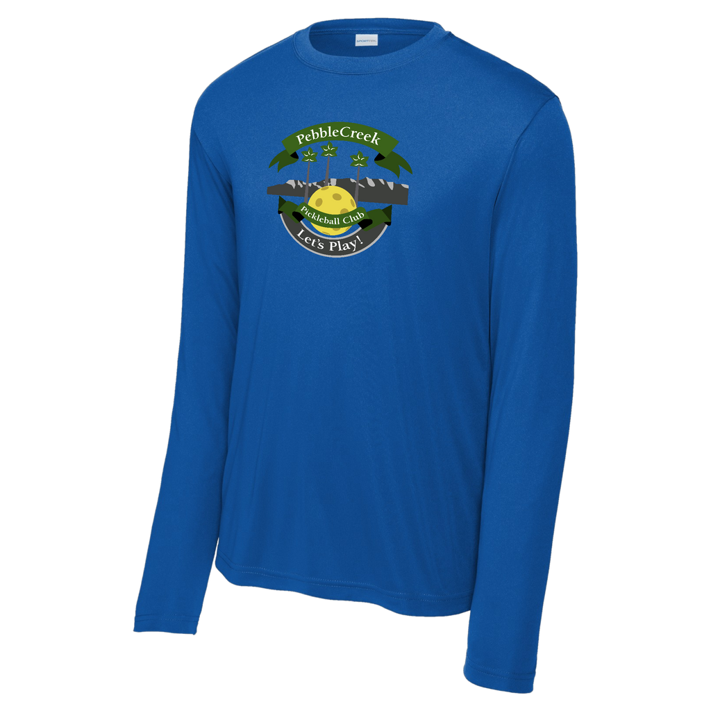 PebbleCreek Mens Performance Long Sleeve Shirt Large Main Logo
