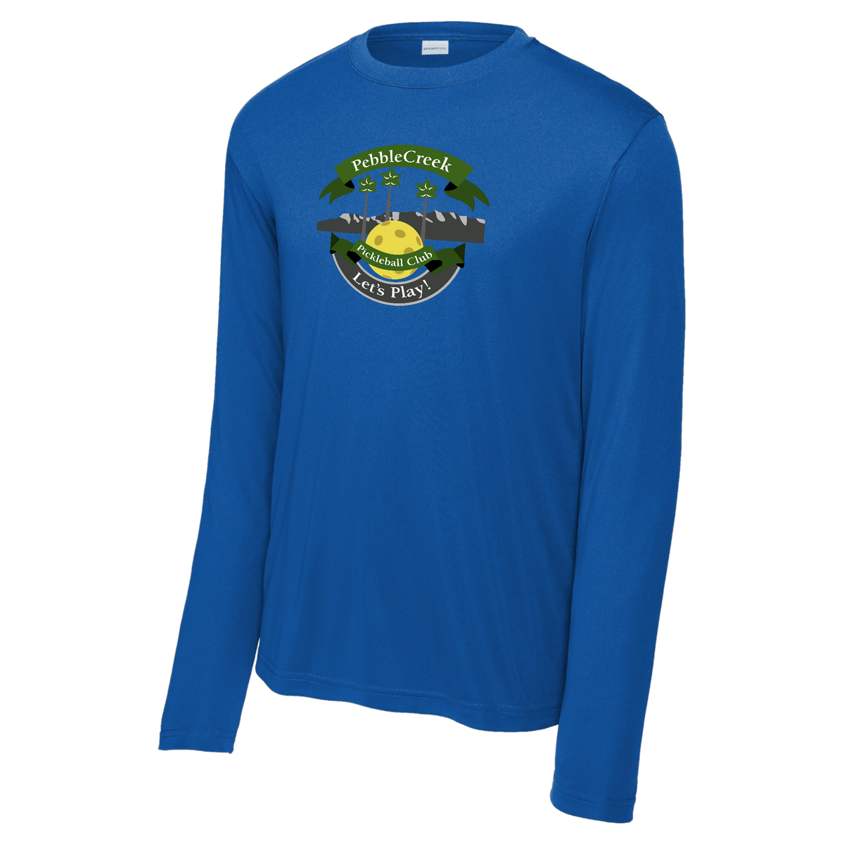 PebbleCreek Mens Performance Long Sleeve Shirt Large Main Logo