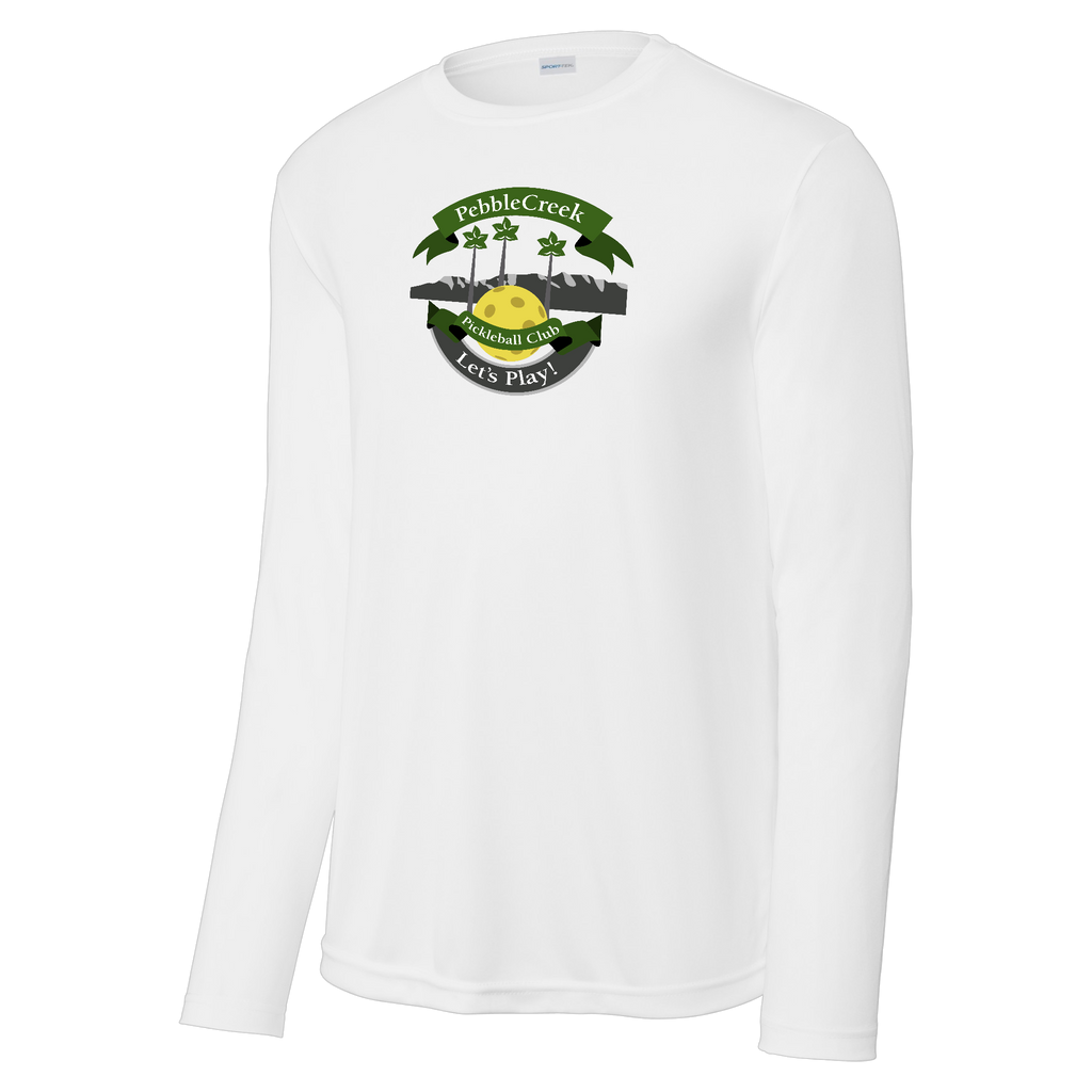 PebbleCreek Mens Performance Long Sleeve Shirt Large Main Logo