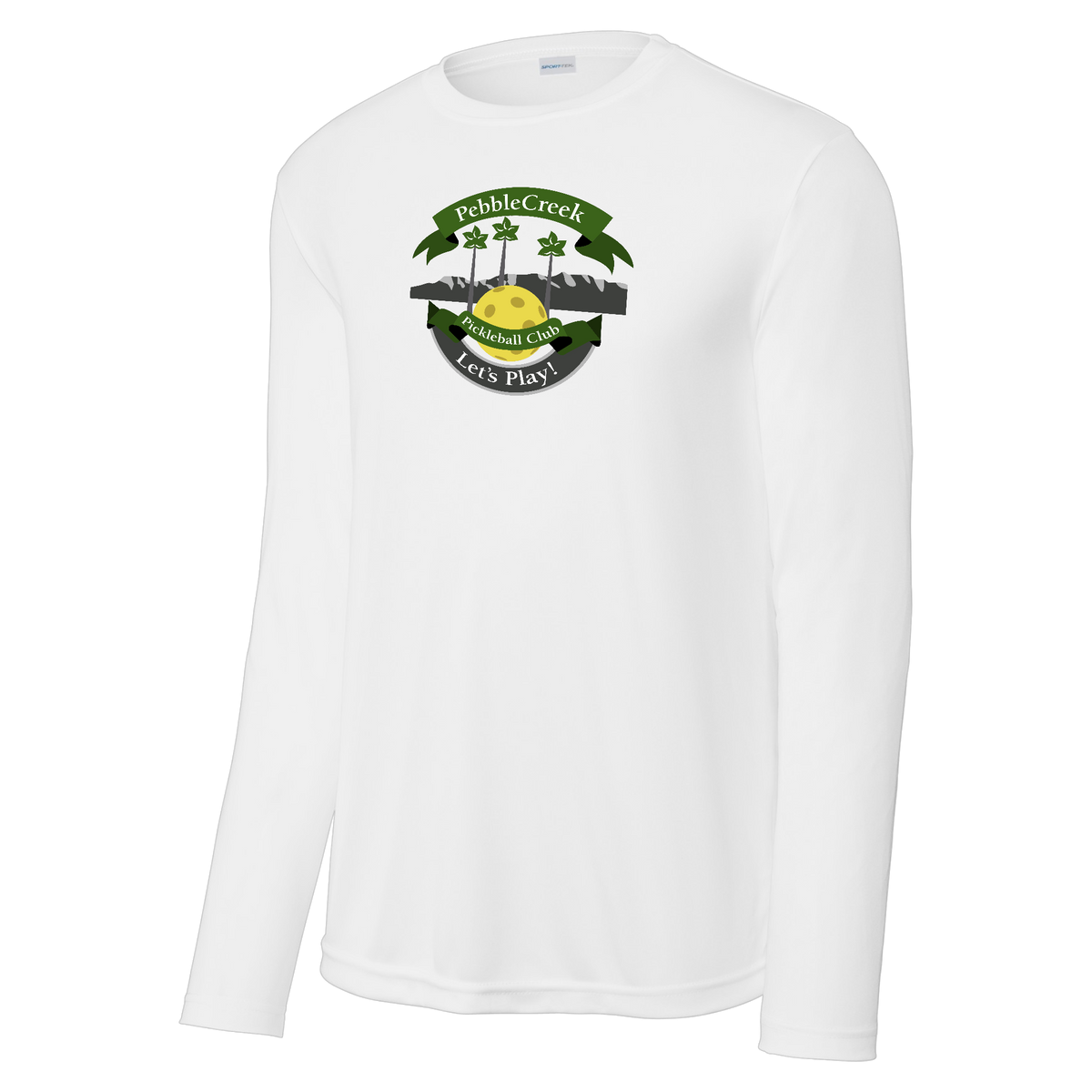 PebbleCreek Mens Performance Long Sleeve Shirt Large Main Logo
