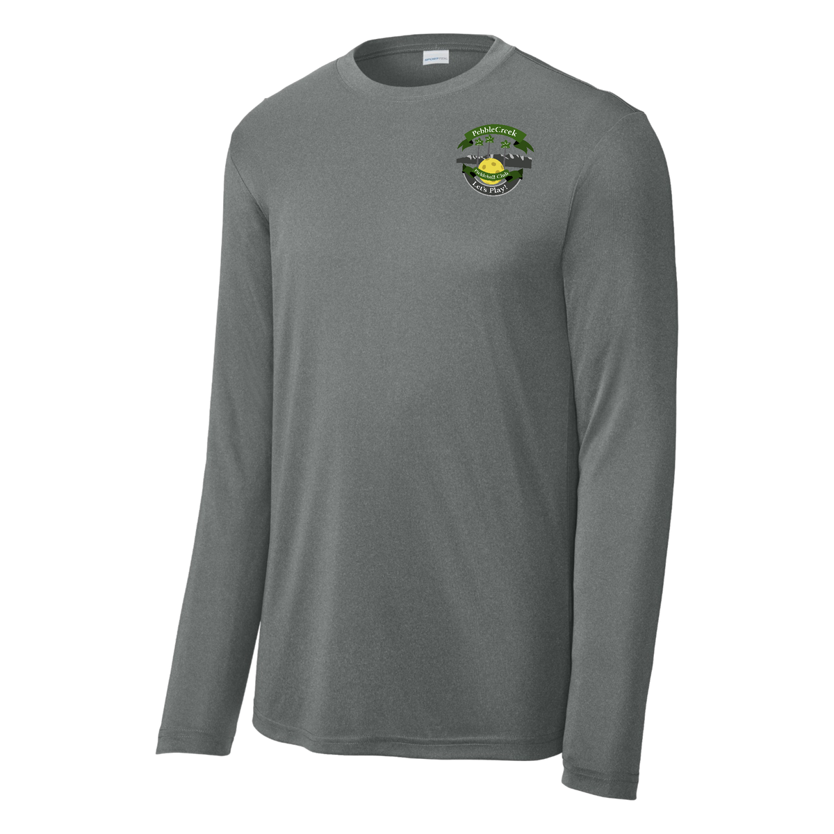 PebbleCreek Mens Performance Long Sleeve Shirt Small Main Logo