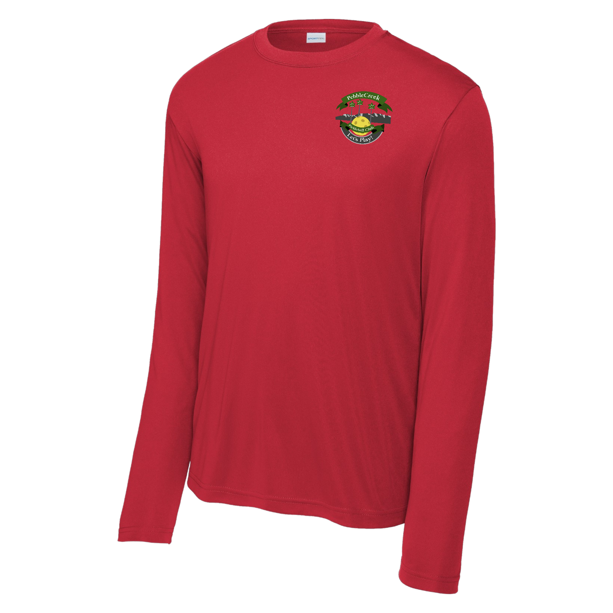 PebbleCreek Mens Performance Long Sleeve Shirt Small Main Logo