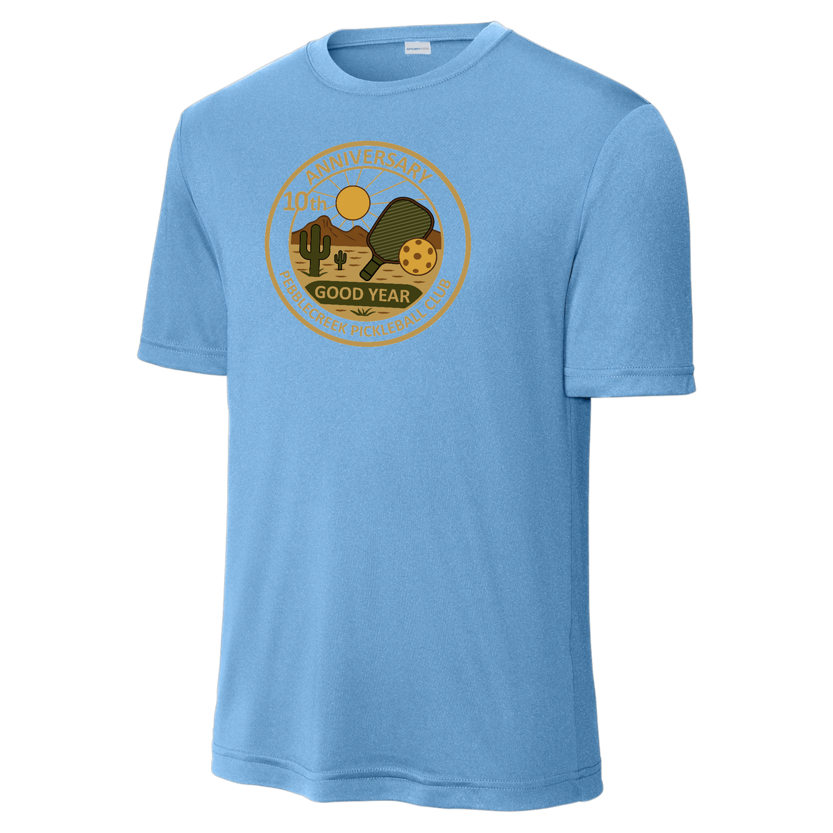 PebbleCreek Mens Performance Shirt Large Anniv Logo