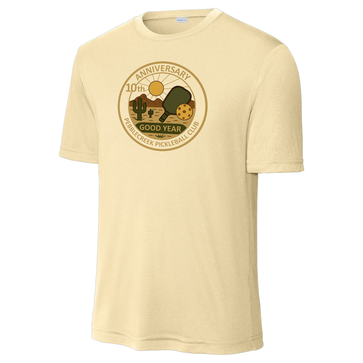 PebbleCreek Mens Performance Shirt Large Anniv Logo