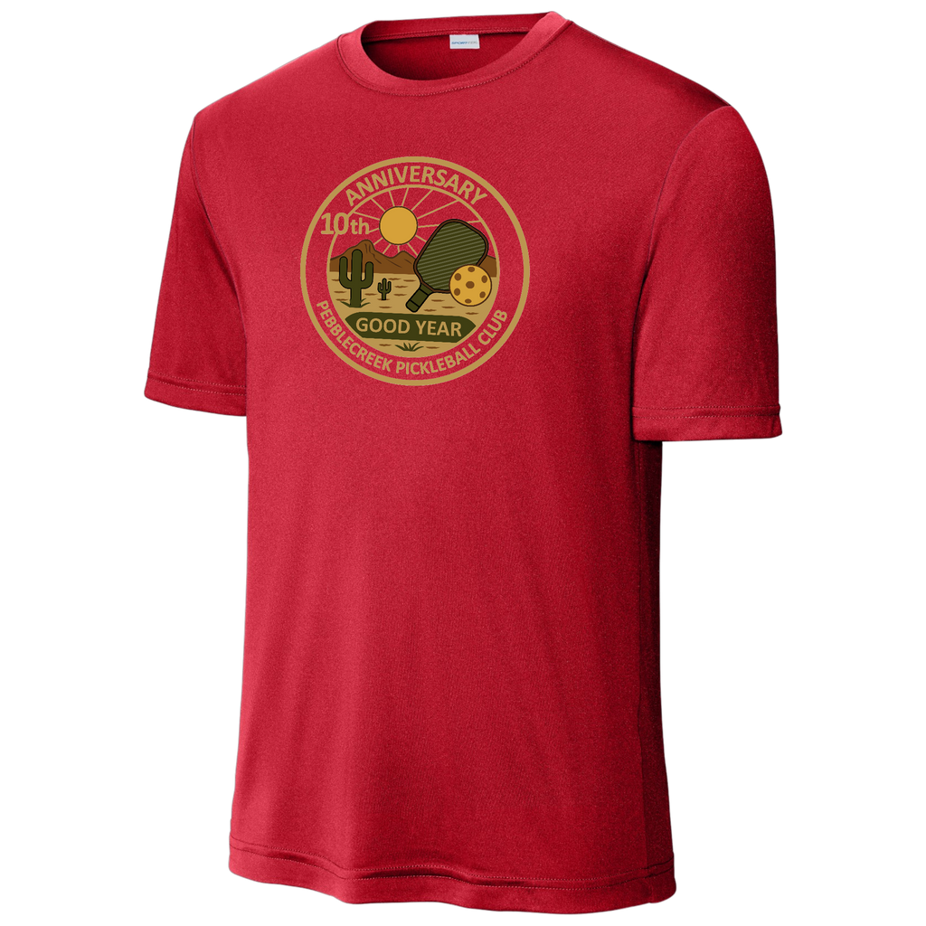 PebbleCreek Mens Performance Shirt Large Anniv Logo