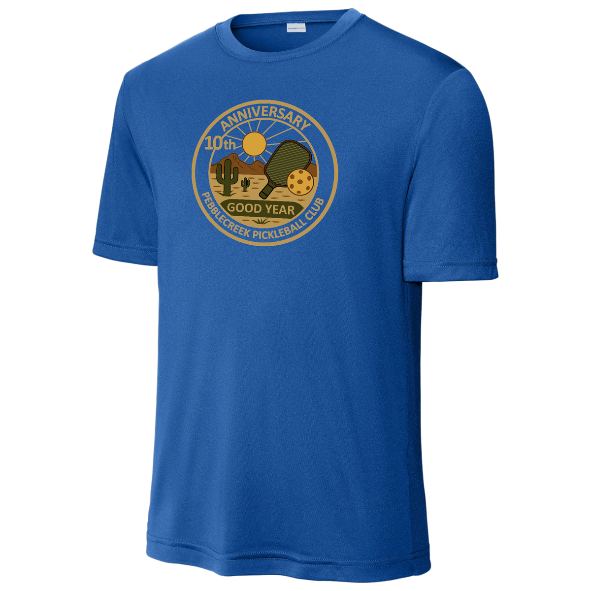PebbleCreek Mens Performance Shirt Large Anniv Logo