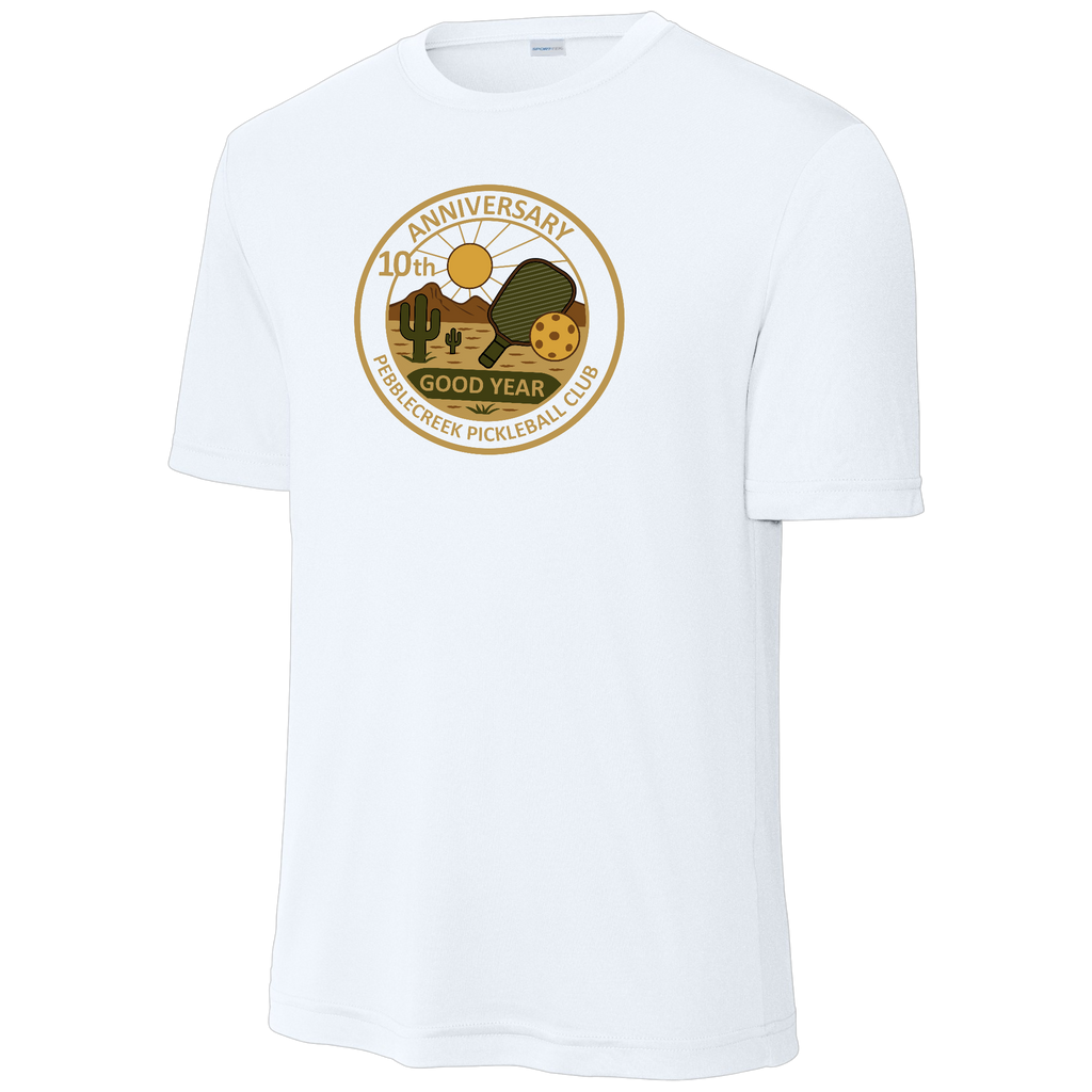 PebbleCreek Mens Performance Shirt Large Anniv Logo