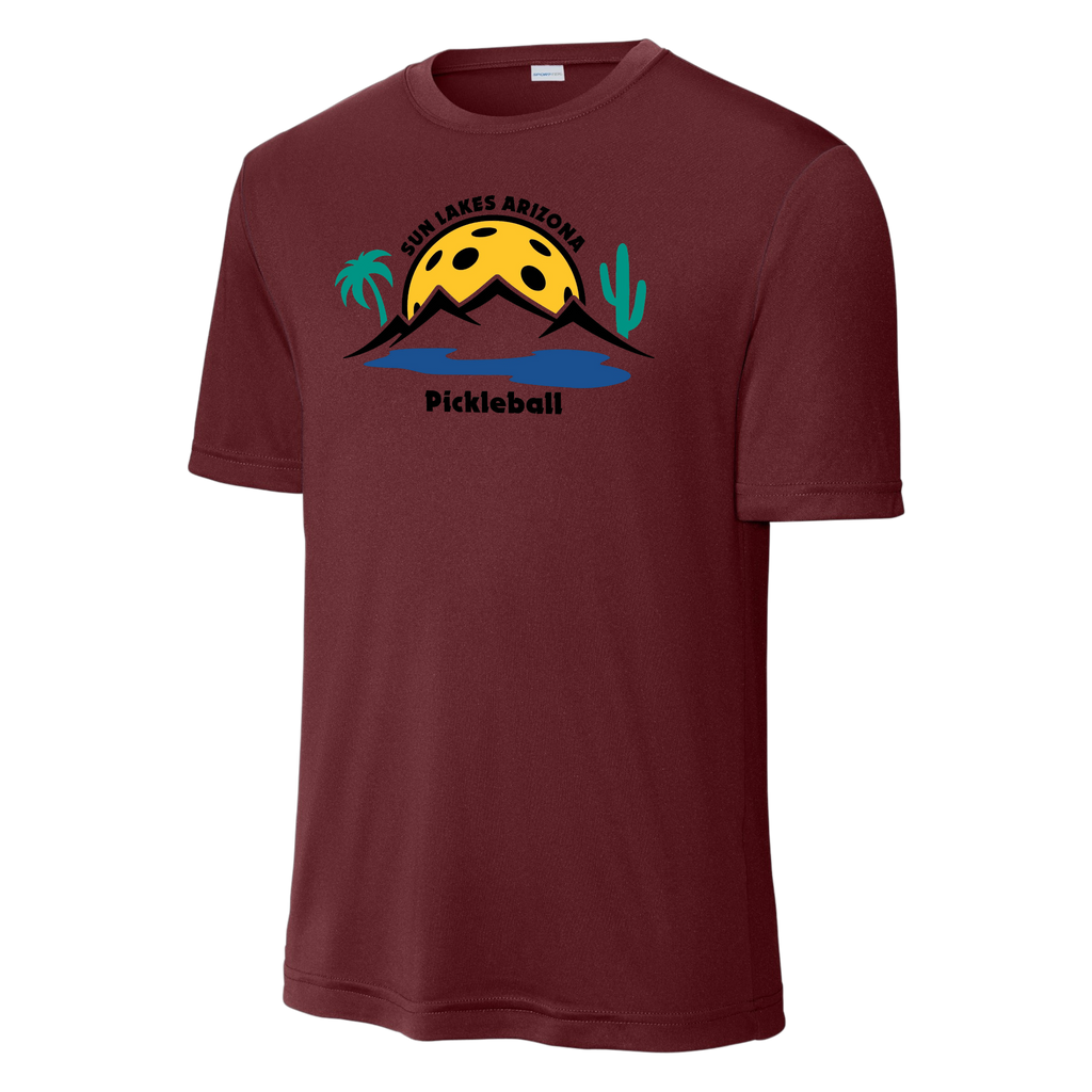 Sun Lakes Mens Performance Shirt Large Logo