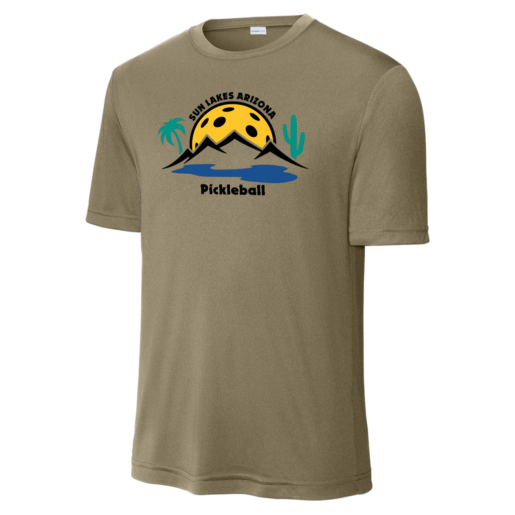 Sun Lakes Mens Performance Shirt Large Logo