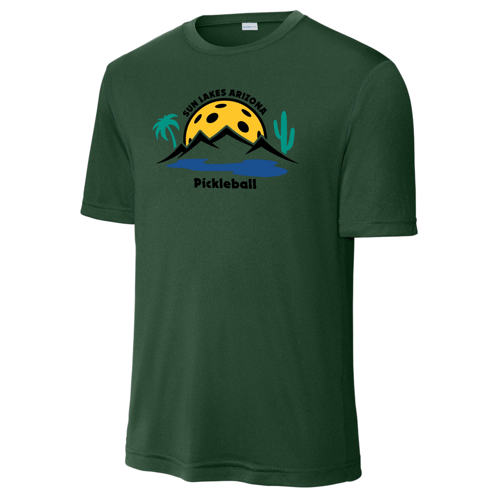 Sun Lakes Mens Performance Shirt Large Logo