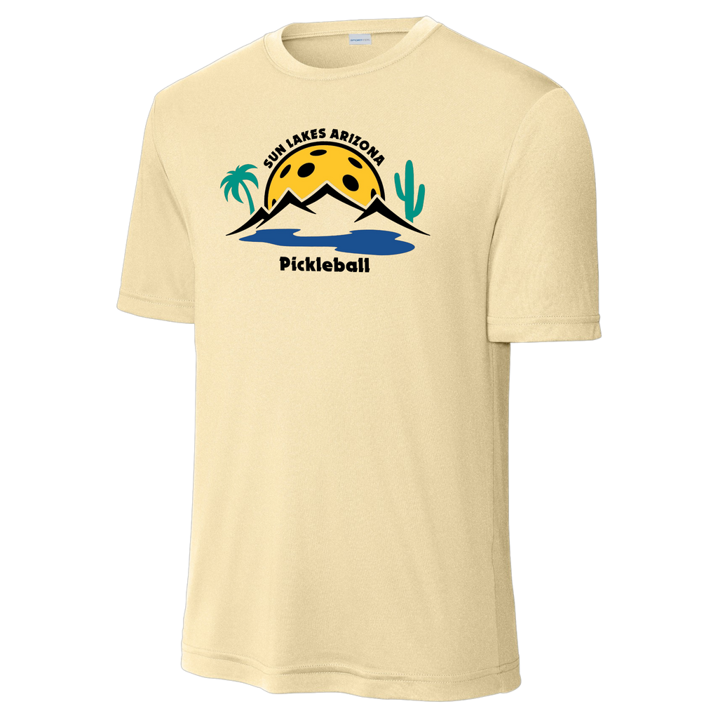 Sun Lakes Mens Performance Shirt Large Logo