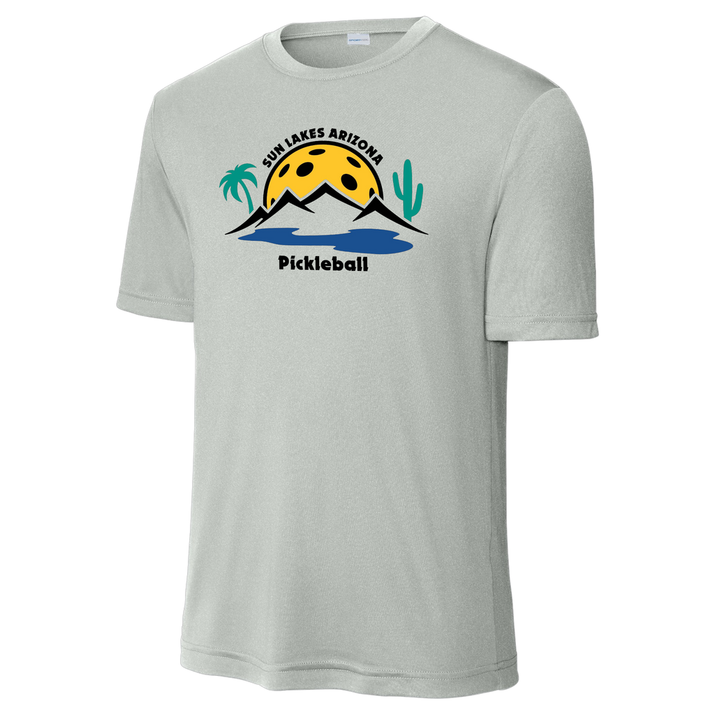 Sun Lakes Mens Performance Shirt Large Logo
