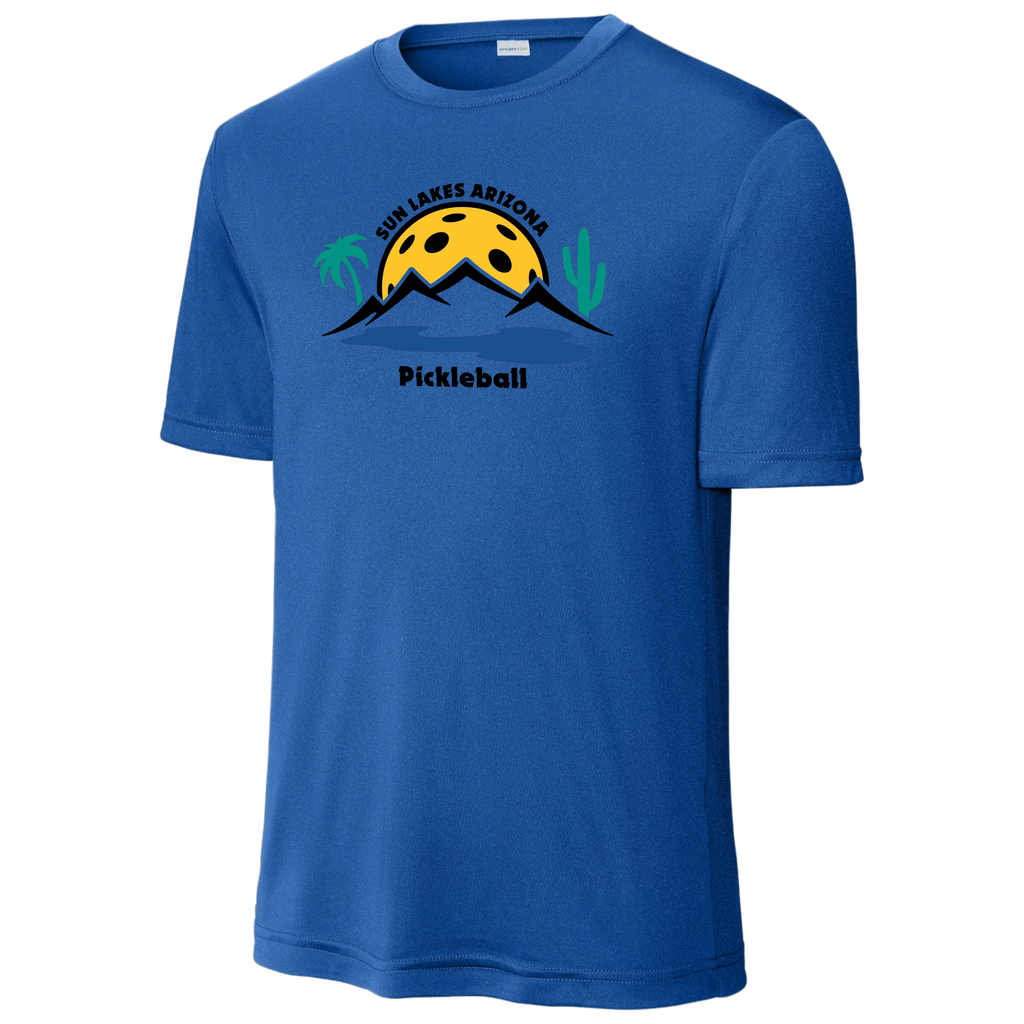 Sun Lakes Mens Performance Shirt Large Logo