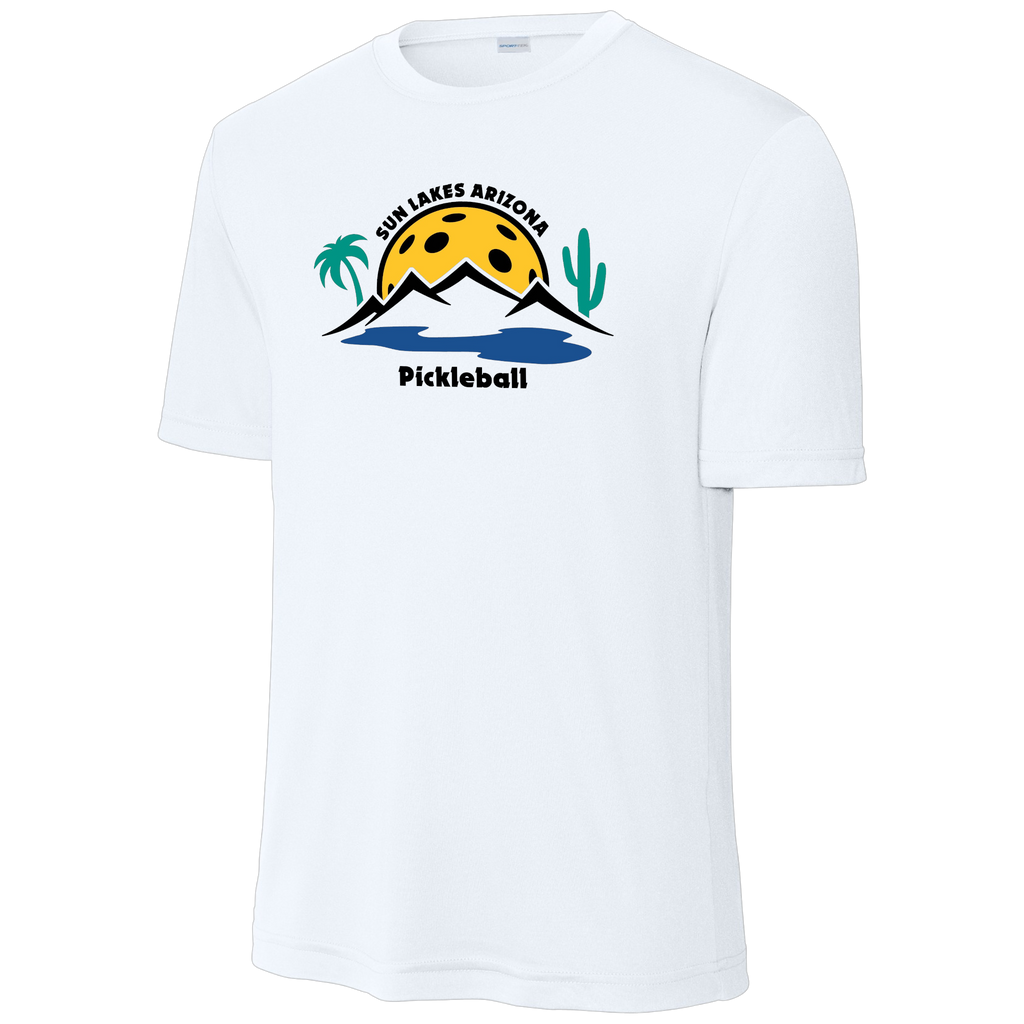 Sun Lakes Mens Performance Shirt Large Logo