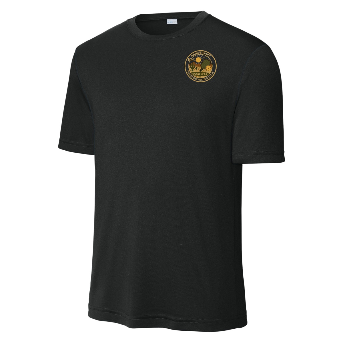 PebbleCreek Mens Performance Shirt Small Anniv Logo