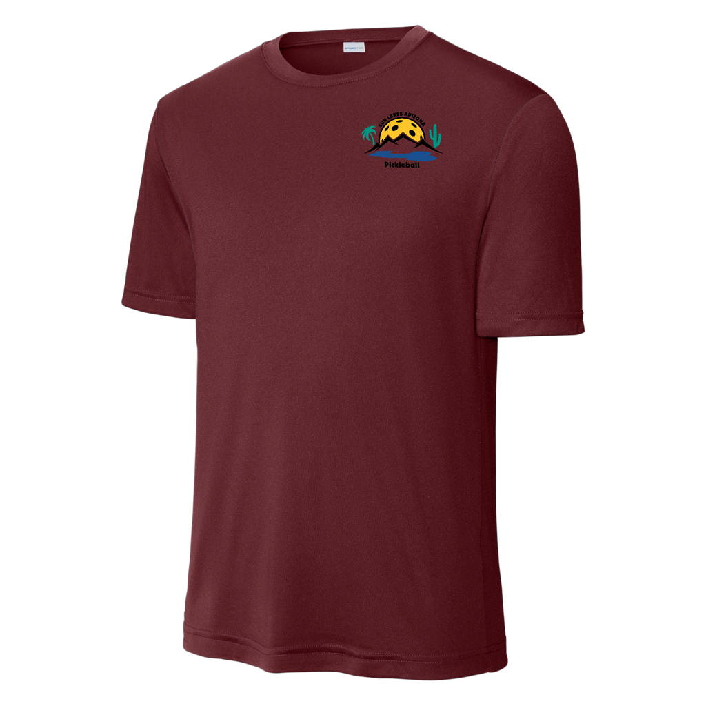 Sun Lakes Mens Performance Shirt Small Logo
