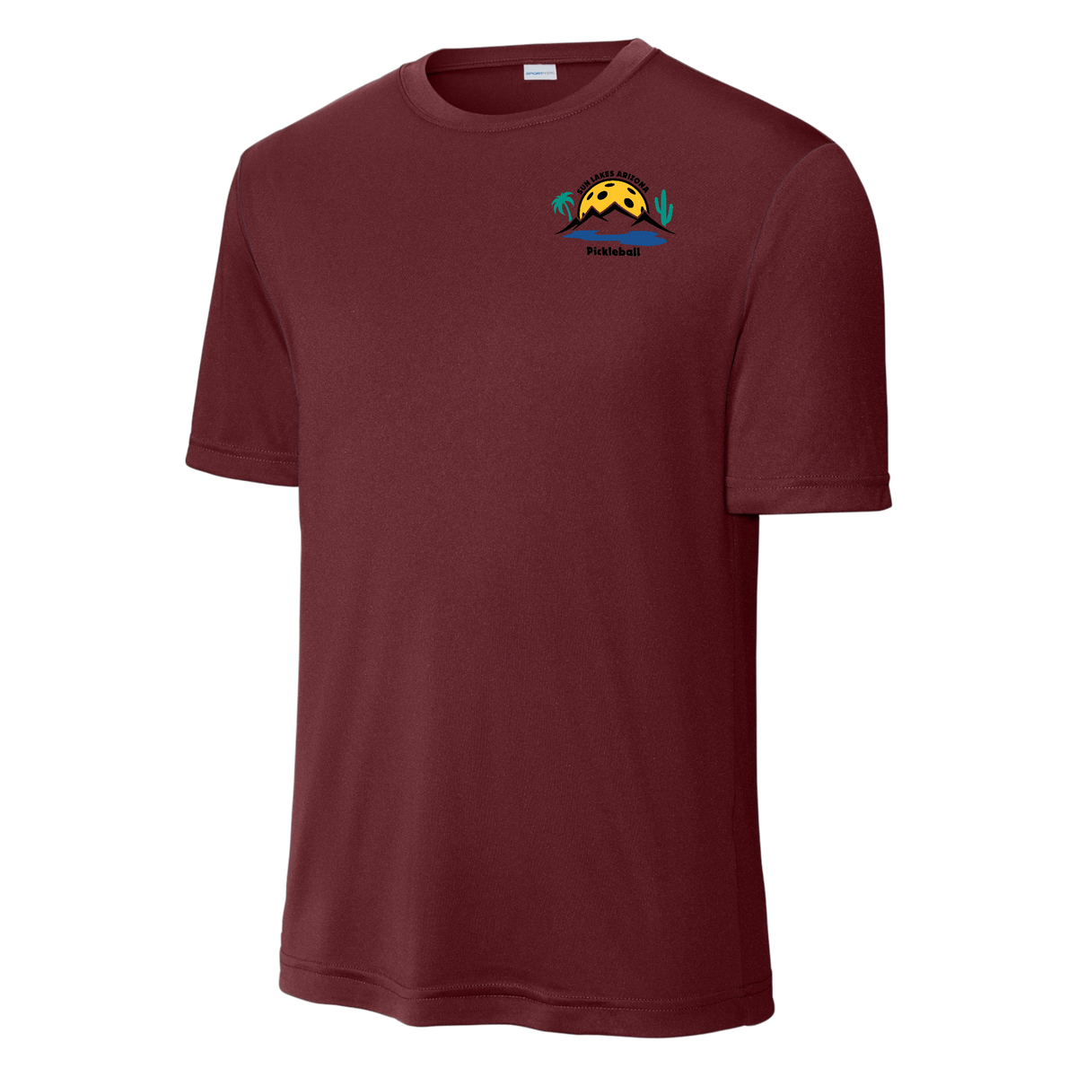 Sun Lakes Mens Performance Shirt Small Logo