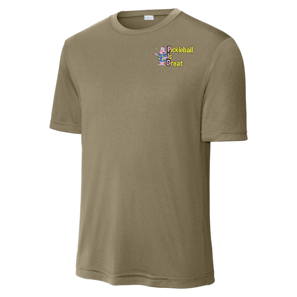 Pickleball is Great Mens Performance Shirt Front and Back Logos