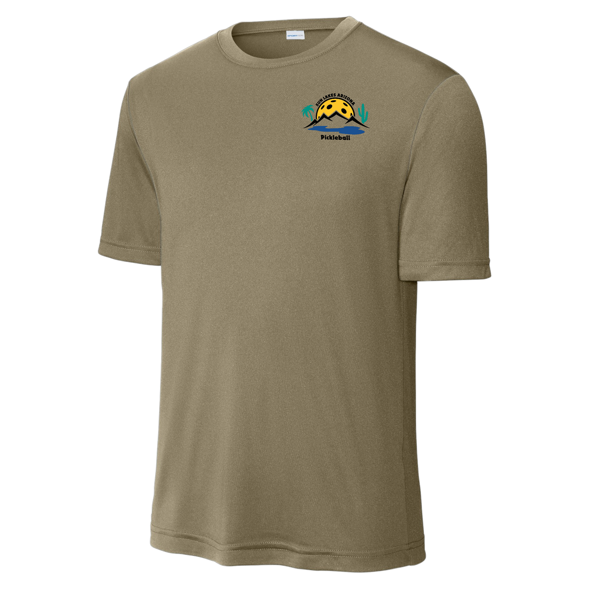 Sun Lakes Mens Performance Shirt Small Logo