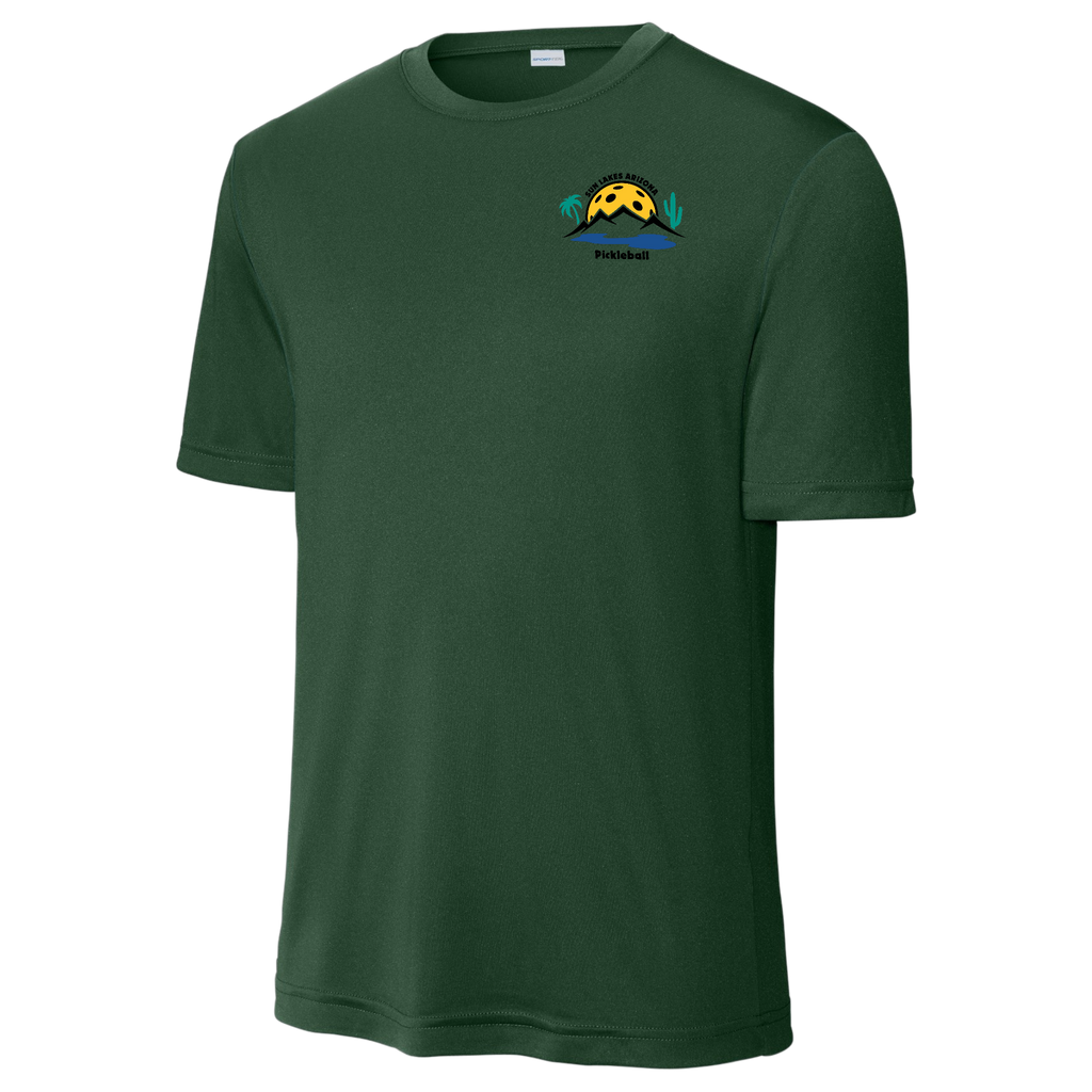 Sun Lakes Mens Performance Shirt Small Logo