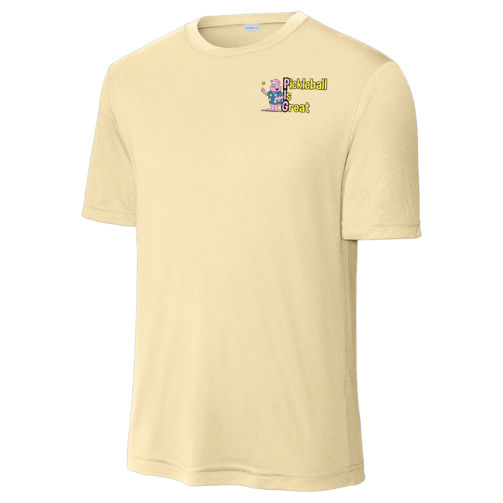 Pickleball is Great Mens Performance Shirt Front and Back Logos