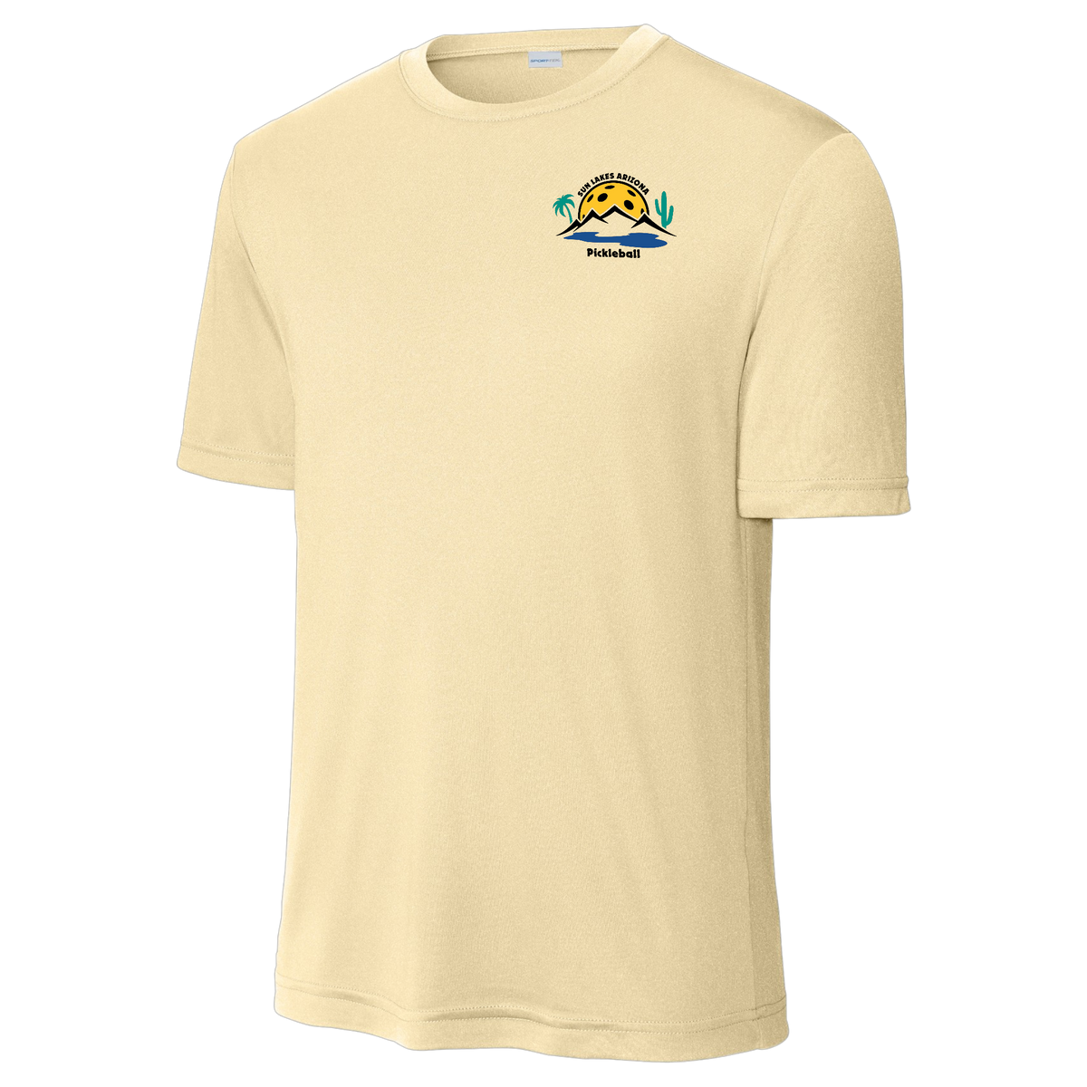 Sun Lakes Mens Performance Shirt Small Logo