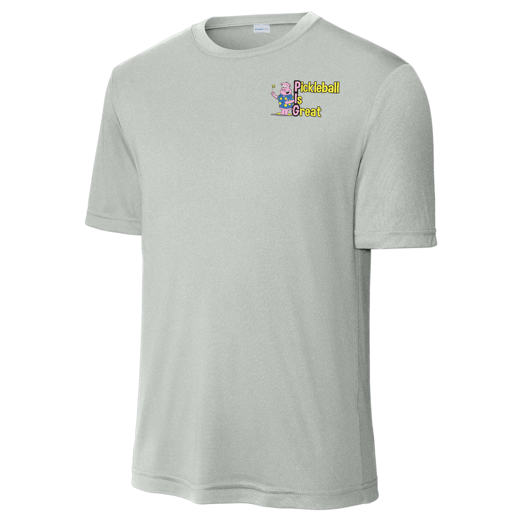 Pickleball is Great Mens Performance Shirt Front and Back Logos