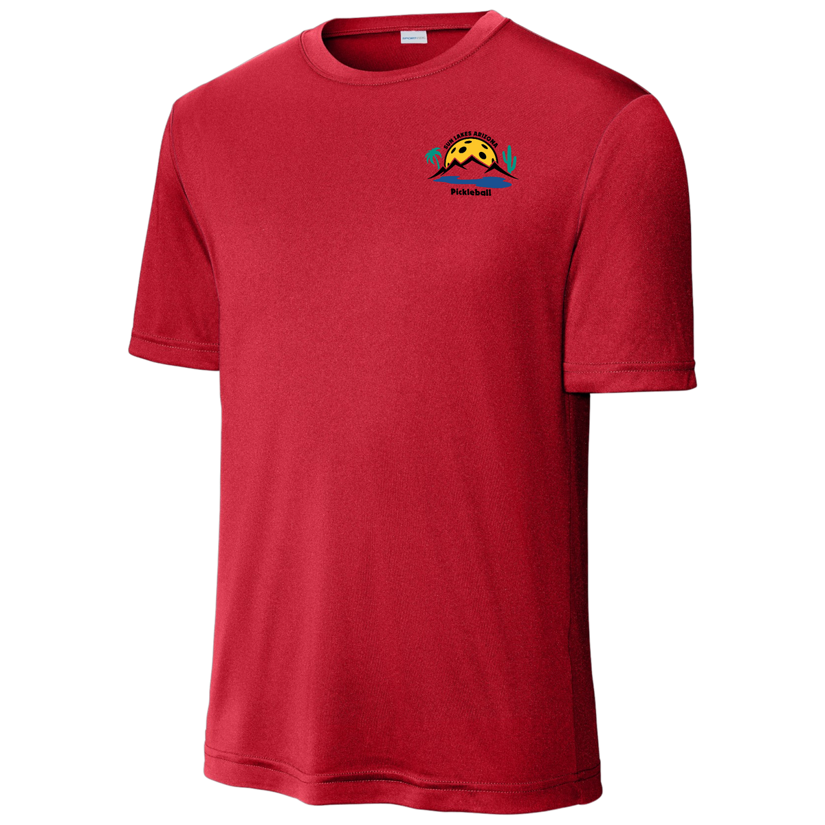 Sun Lakes Mens Performance Shirt Small Logo