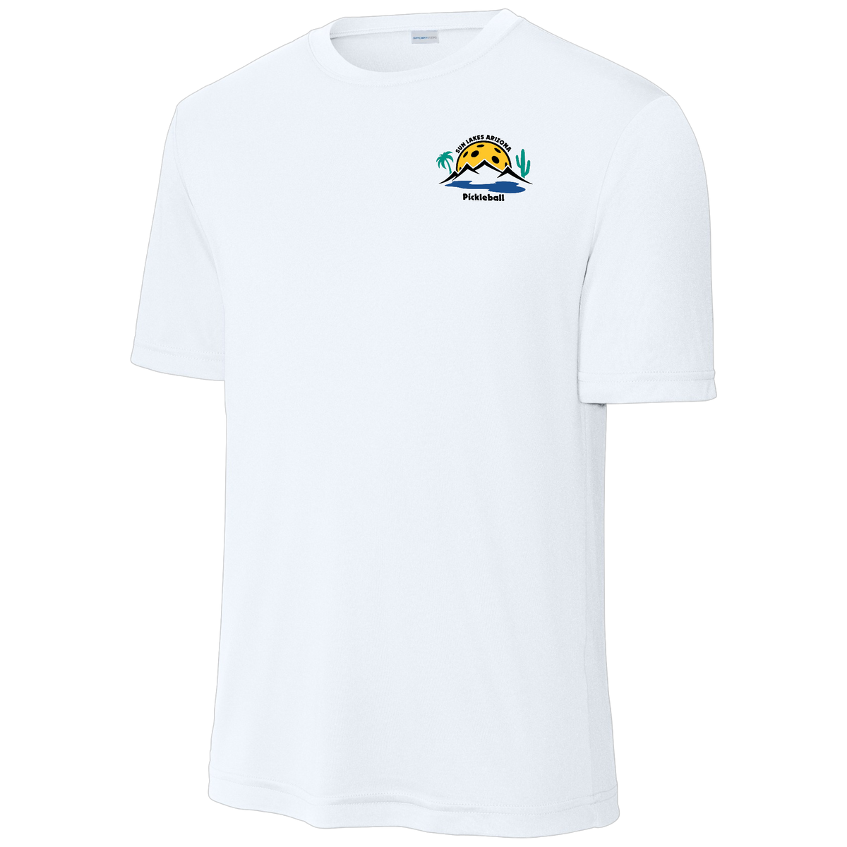 Sun Lakes Mens Performance Shirt Small Logo